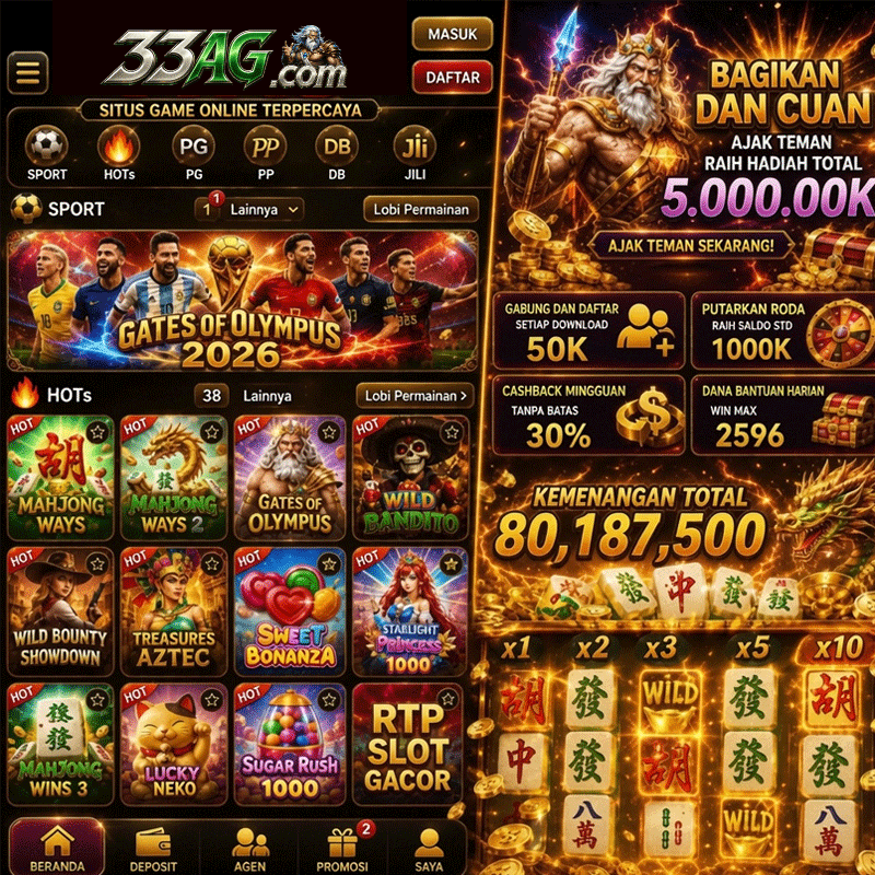33AG - Platform Game Online dengan Beragam Pilihan Permainan Seru